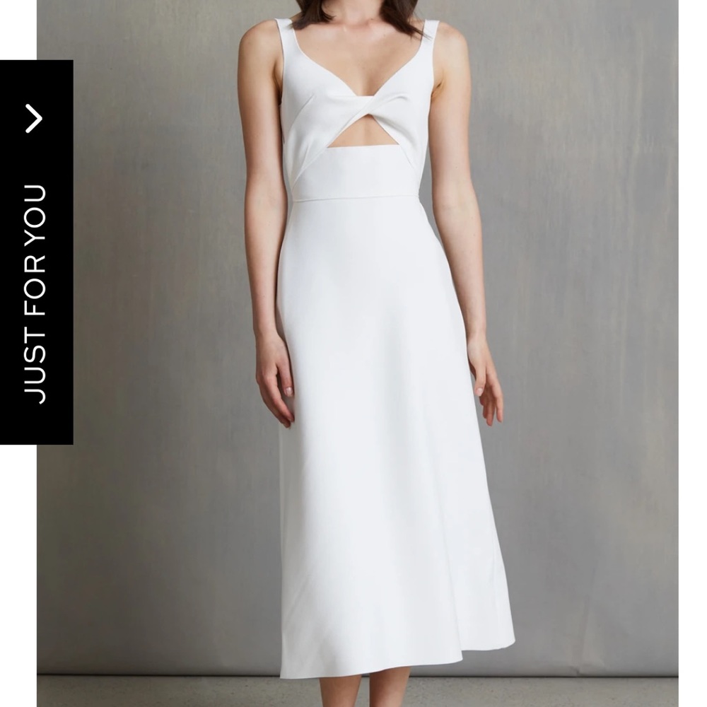 Bec & Bridge White Midi Dress